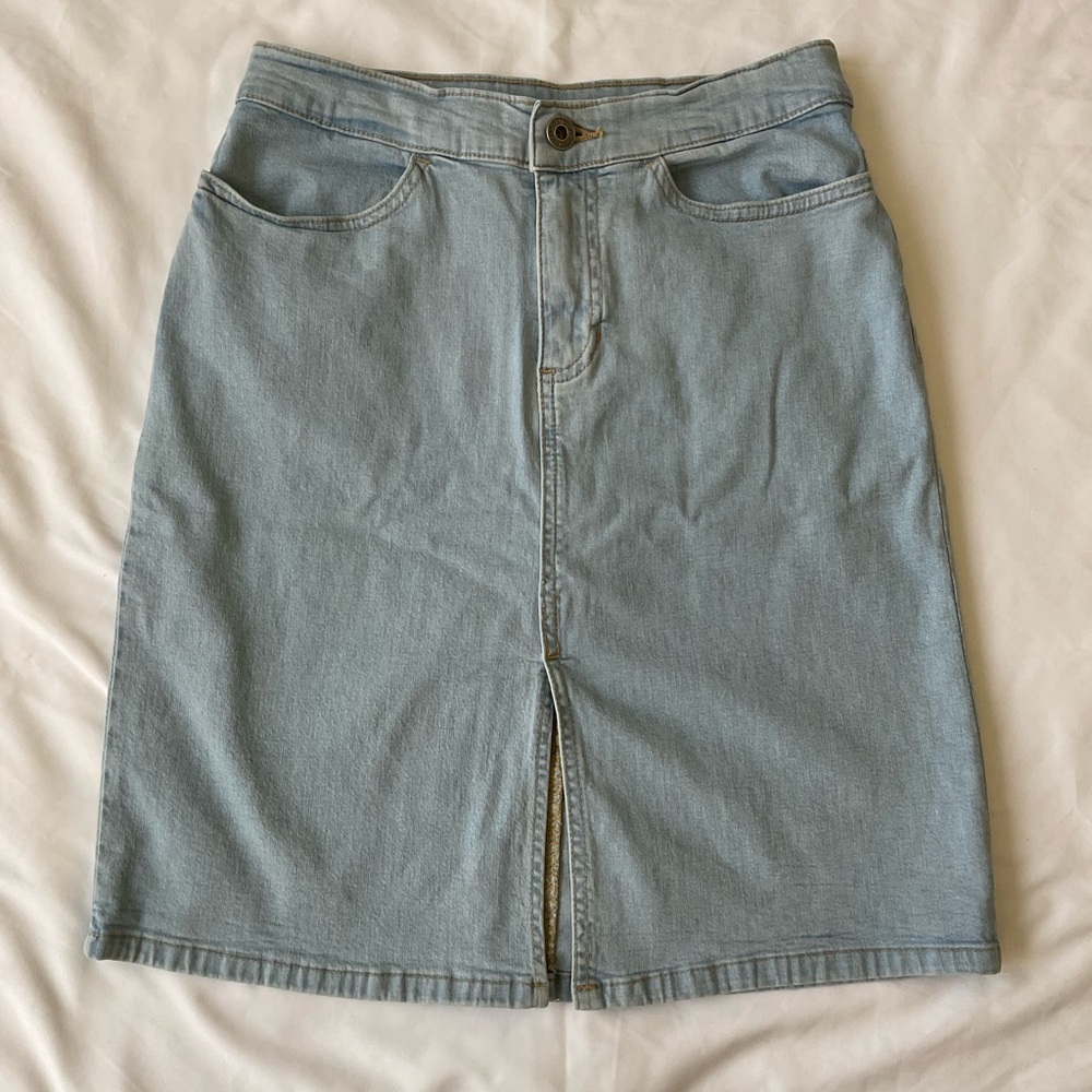 GAP Sky Blue Denim Pencil Skirt